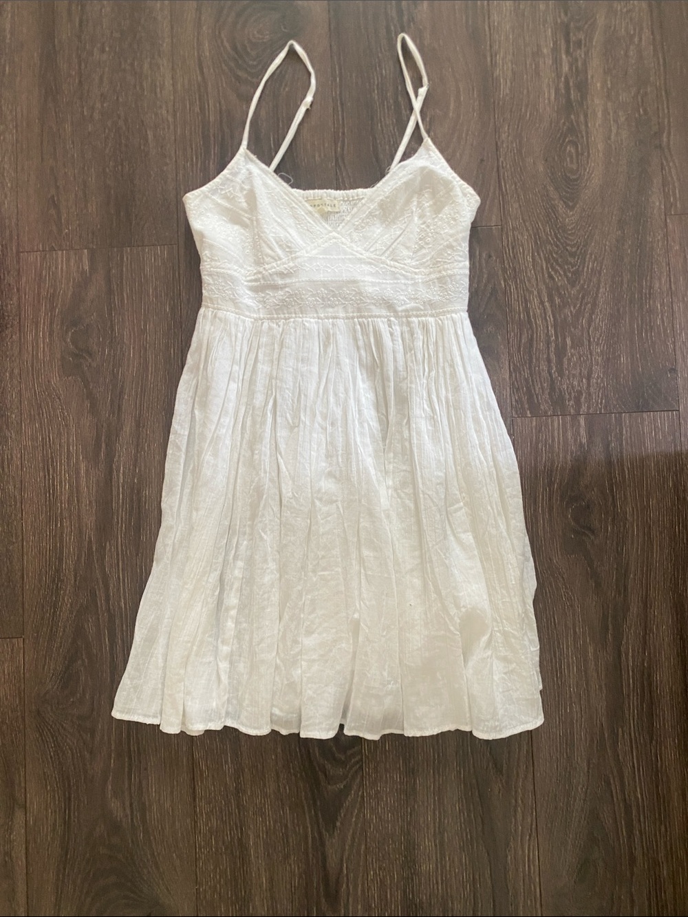 Aeropostale White Spaghetti-Strap Mini Dress